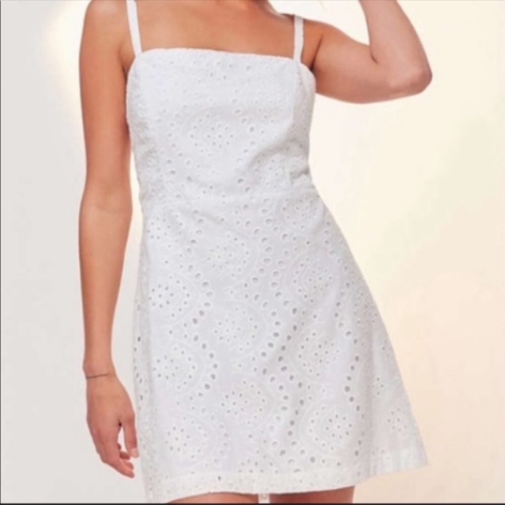 Urban Outfitters White Eyelet Dress